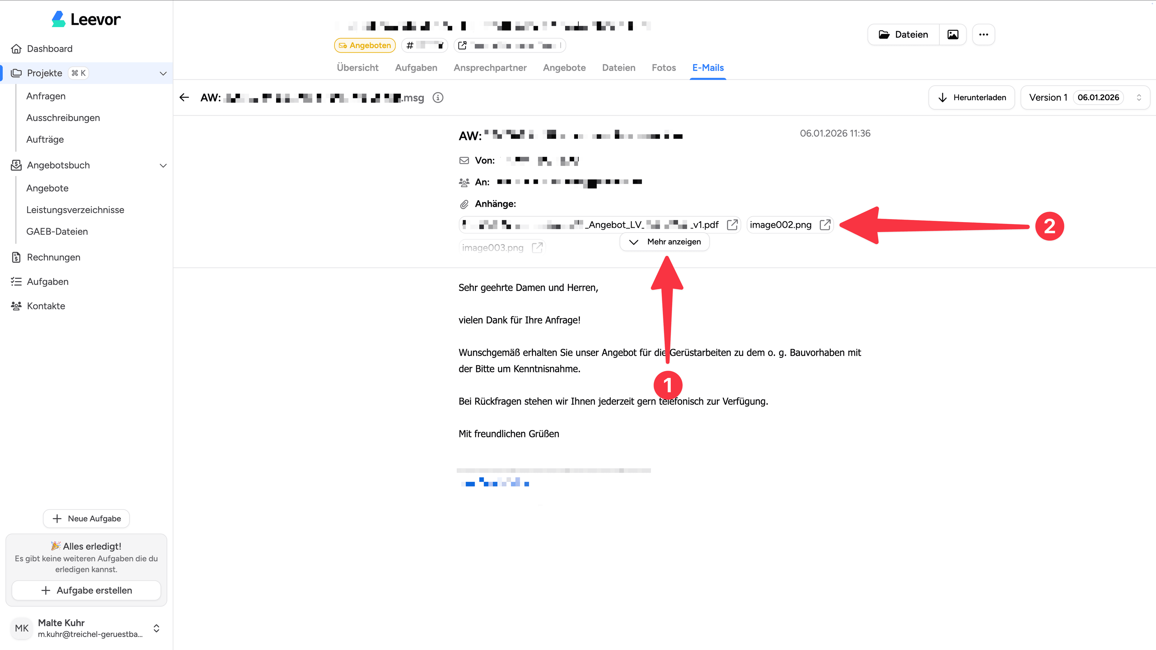 E-Mail Anhänge